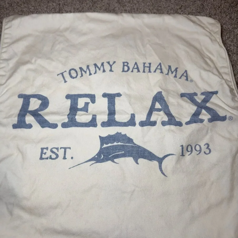 Tommy Bahama Relax Throw Pillow Blue White Swordfish Nautical Indoor Outdoor